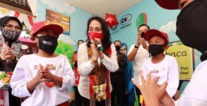 Menteri Pemberdayaan Perempuan dan Perlindungan Anak (PPPA), Bintang Puspayoga saat menghadiri kegiatan Hari Anak Nasional (HAN) 2020 Provinsi Sulawesi Selatan pekan lalu