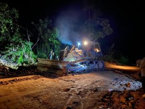 salah satu alat berat yang diamankan Gakkum KLHK dari lokasi Tambang Batubara Ilegal di kawasan Tahura Bukit Soeharto.(f-dokumen Biro Hubungan Masyarakat, KLHK)