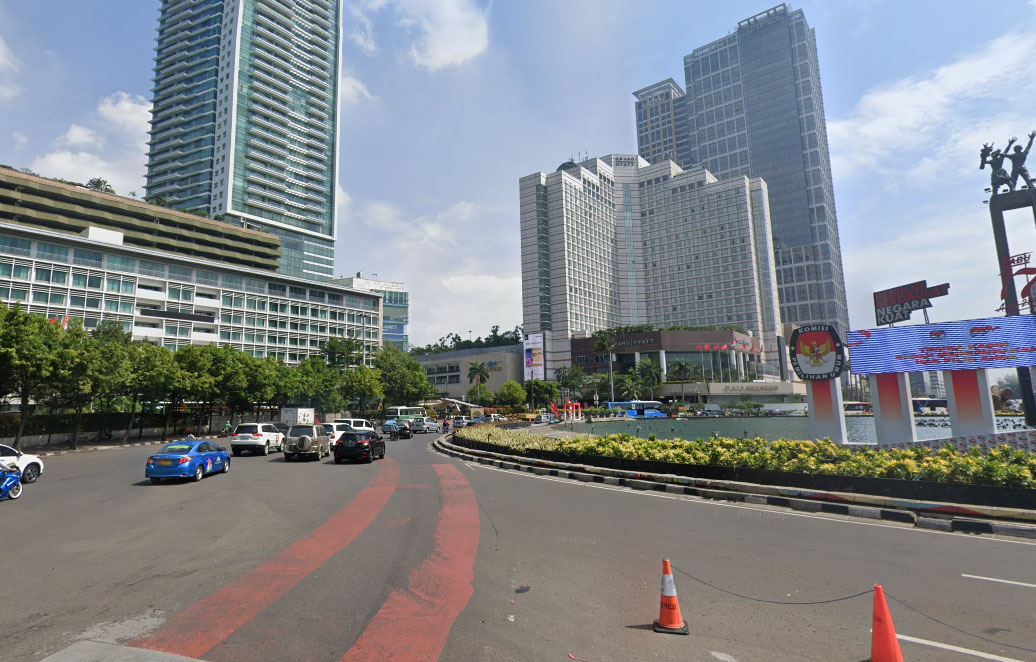 Bundaran HI jalan Thamrin Jakarta