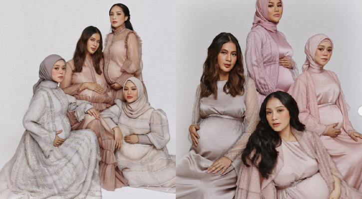 Selebriti Hamil Kompak Foto Pamer Perut Mereka