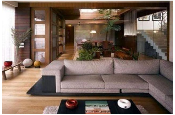 kayu membuat rumah terlihat glamor.