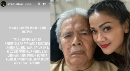 Ayah Nirina Zubir Meninggal Dunia