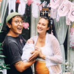 Nadine dan Dimas bersama Nadi Djiwa Anggara Nadine Chandrawinata Ungkap Bayinya Diberi Nama Djiwa