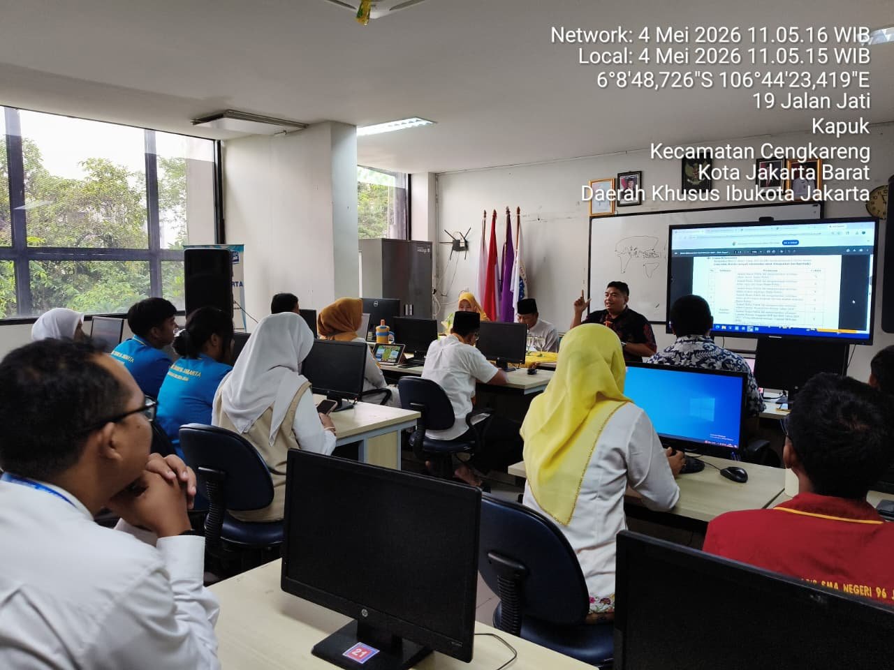 Ketua KIP DKI Visitasi SMAN 96 Jakarta ; Pastikan UU Keterbukaan Informasi Publik No 14 Tahun 2008 di implementasikan Konsisten