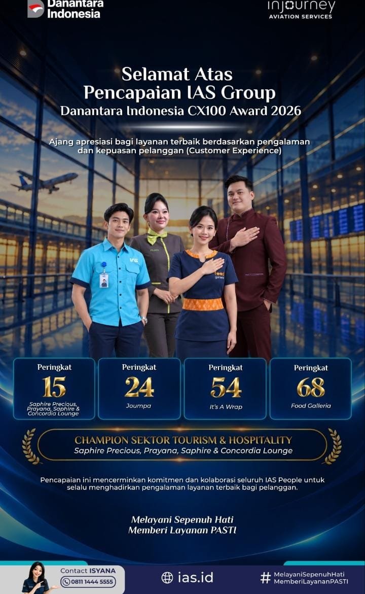 IAS Group Raih Apresiasi dalam Danantara Indonesia CX100 Award 2026