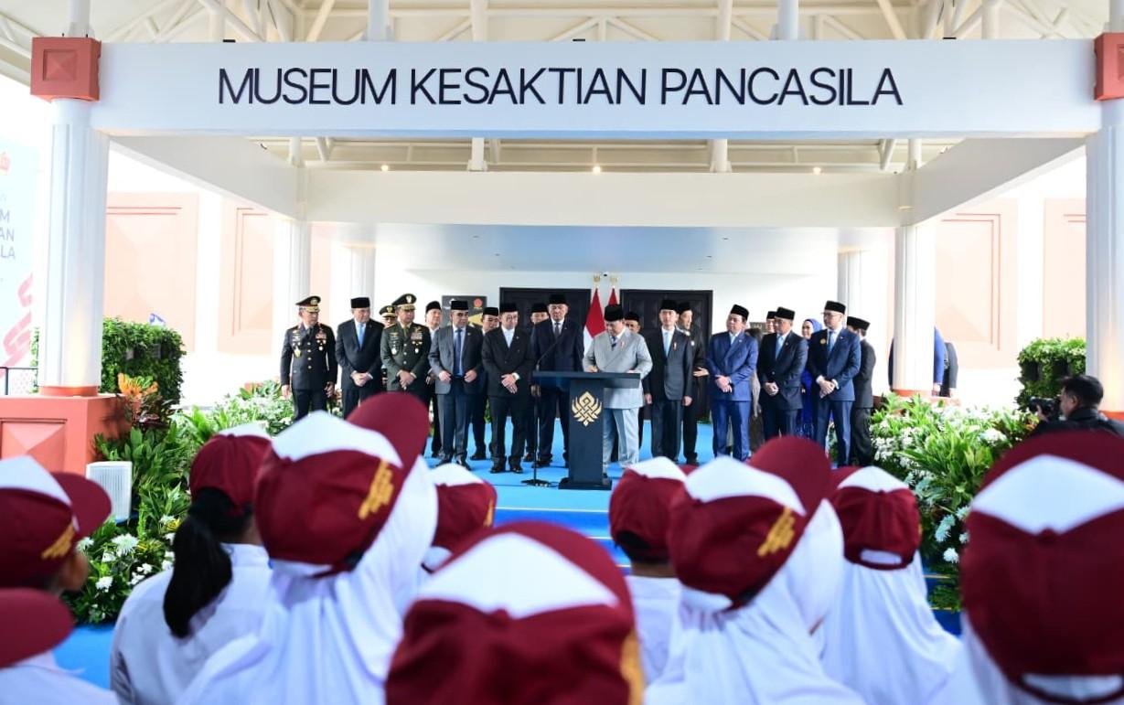 Usai Pimpin Upacara, Presiden Prabowo Resmikan Renovasi Museum Kesaktian Pancasila